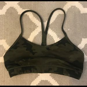 Lululemon Camo Flow Y Sports Bra